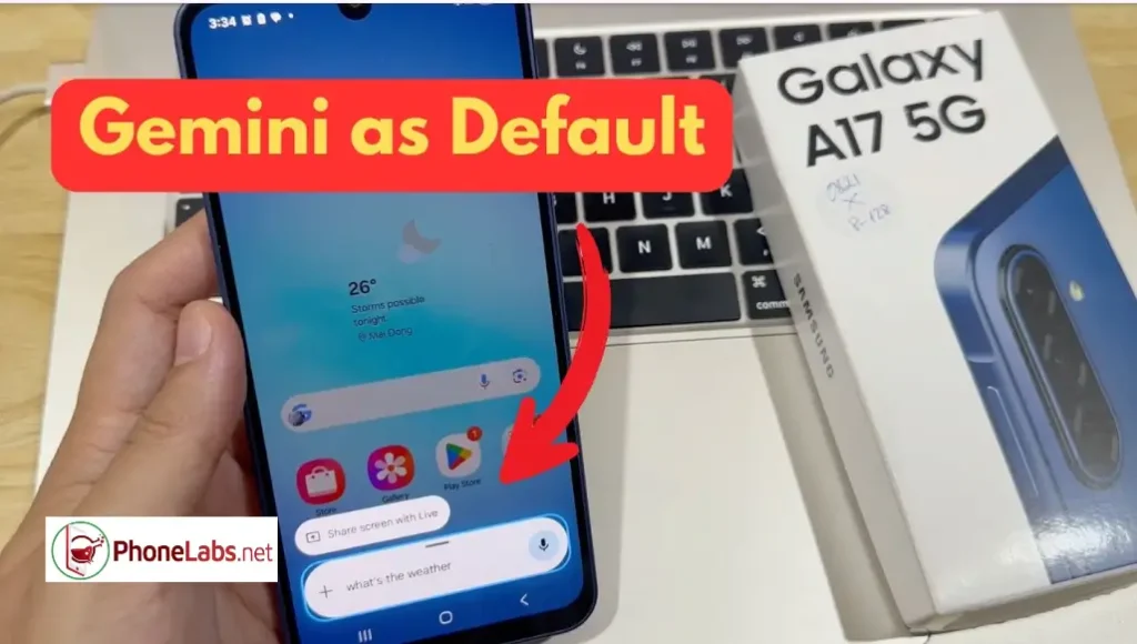 Make Gemini default assistant Samsung