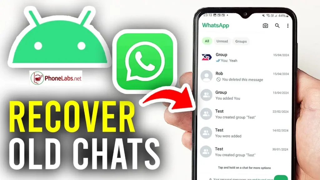 how to recover chats on whatsapp