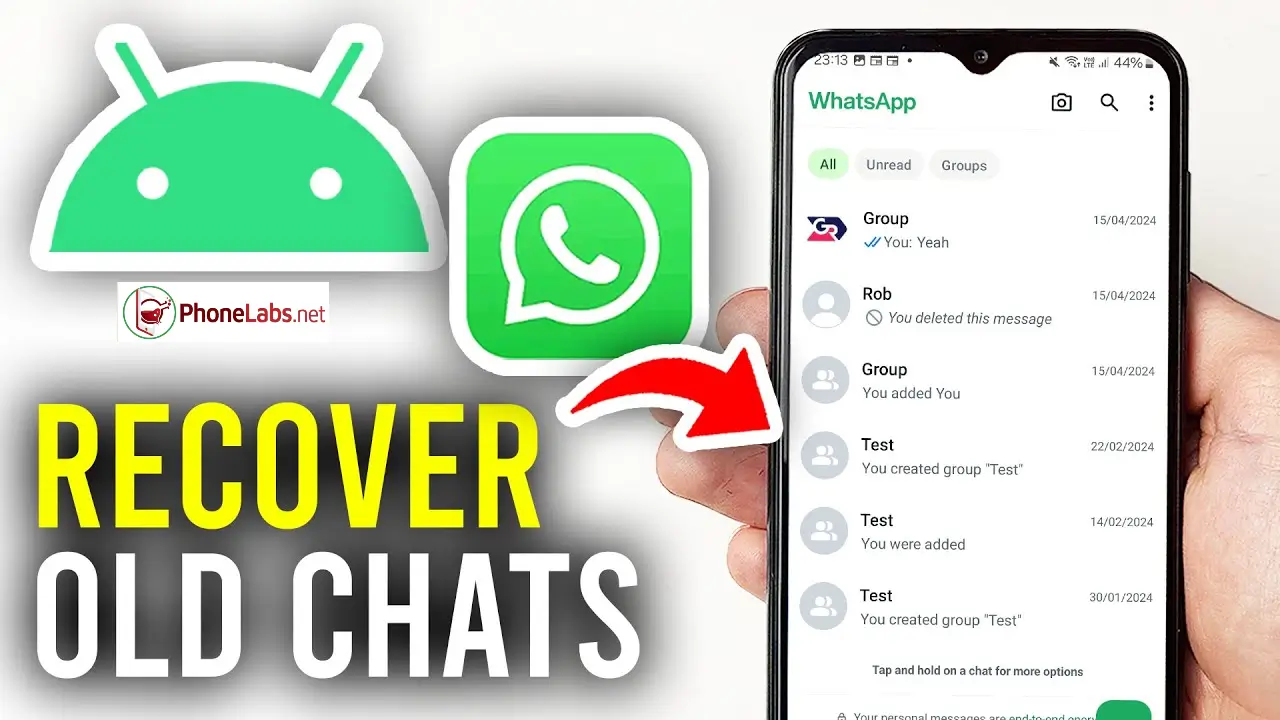 how to recover chats on whatsapp