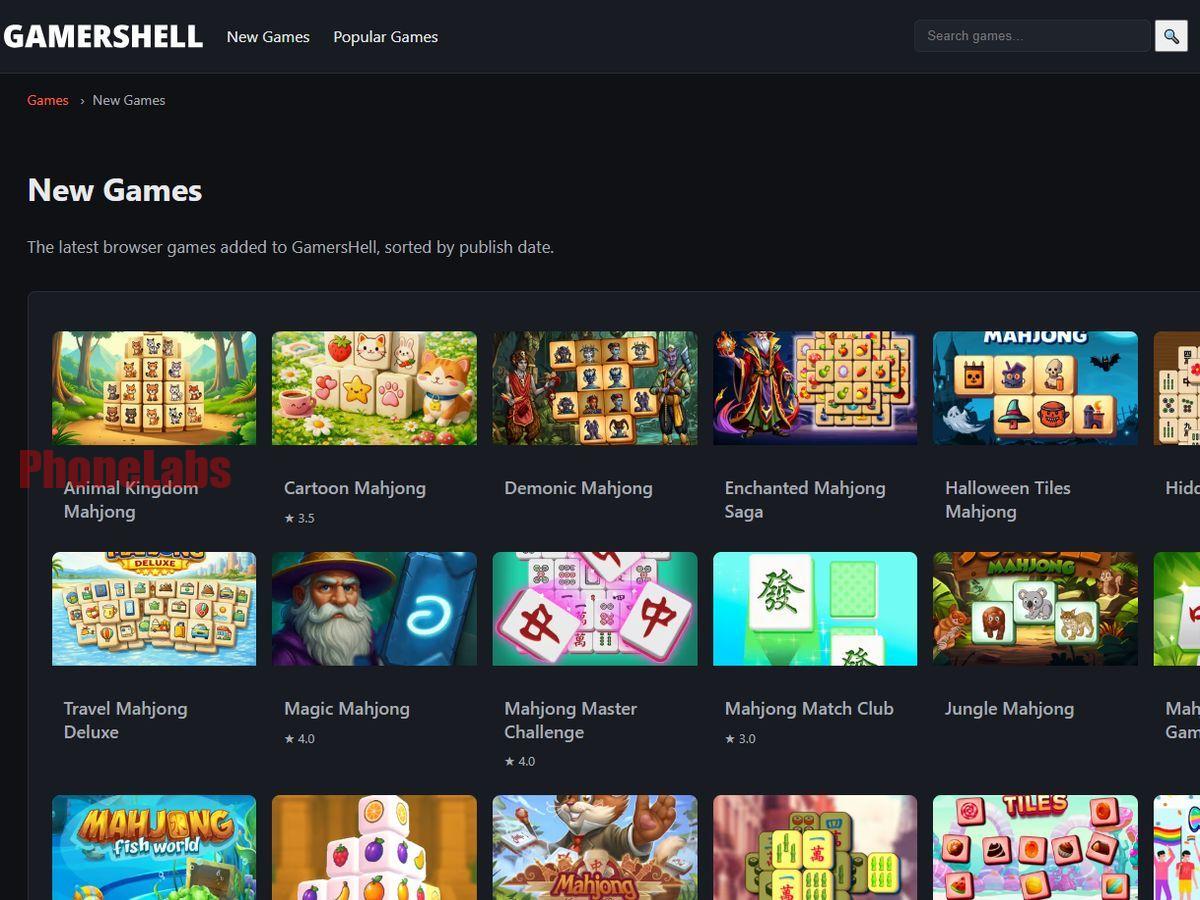 GamersHell: 600 Free Online Games, No Download, Play Instantly in Your Browser